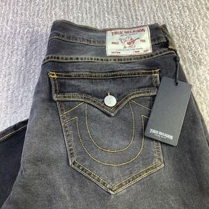True Religion Ricky Relaxed Straight Jeans Size 36 x 34 (Actual 36 x 32.5) NWT